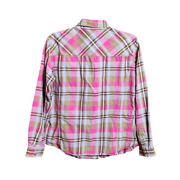Carhartt for Women Pink Plaid Button-Up Shirt – Size L (12/14) NWOT - Picture 3 of 7